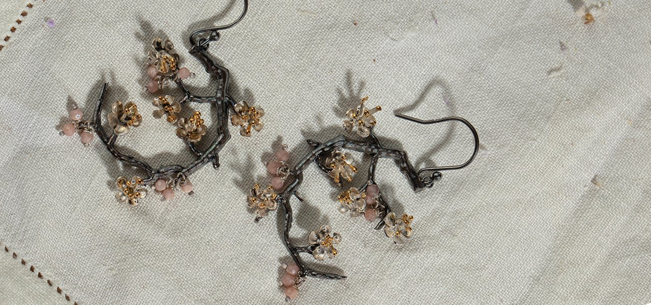 Blossom Jewellery Collection Handmade In Sterling Silver In The UK