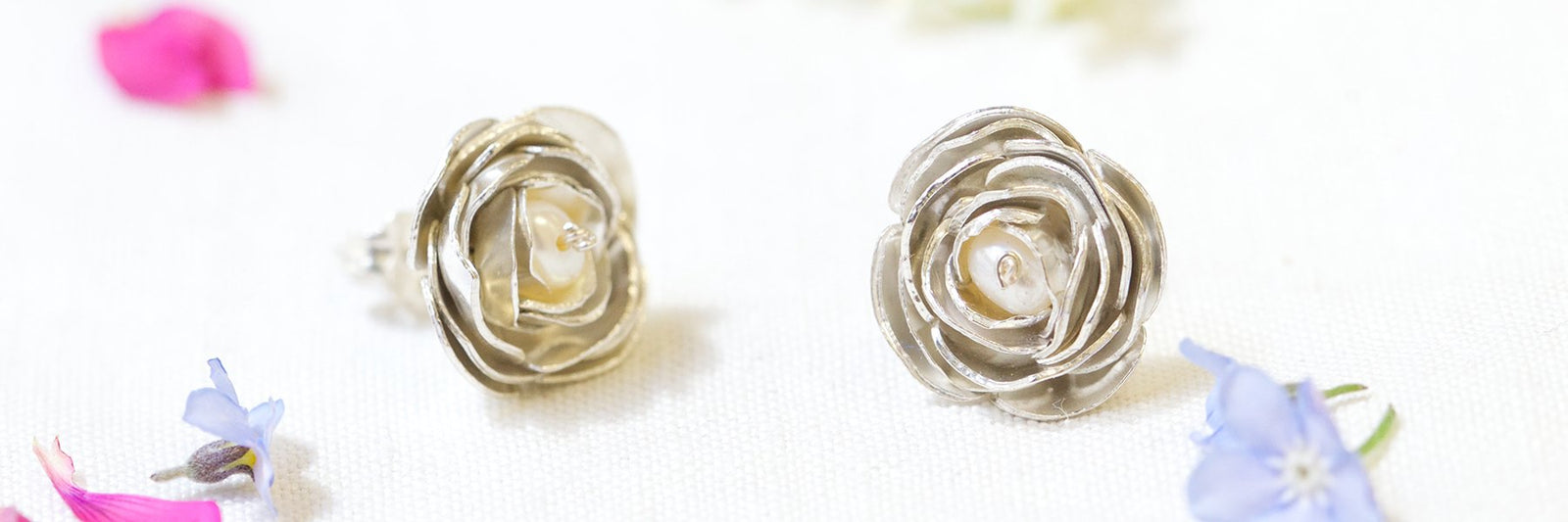 Peony Jewellery Collection Handmade In Sterling Silver In The UK