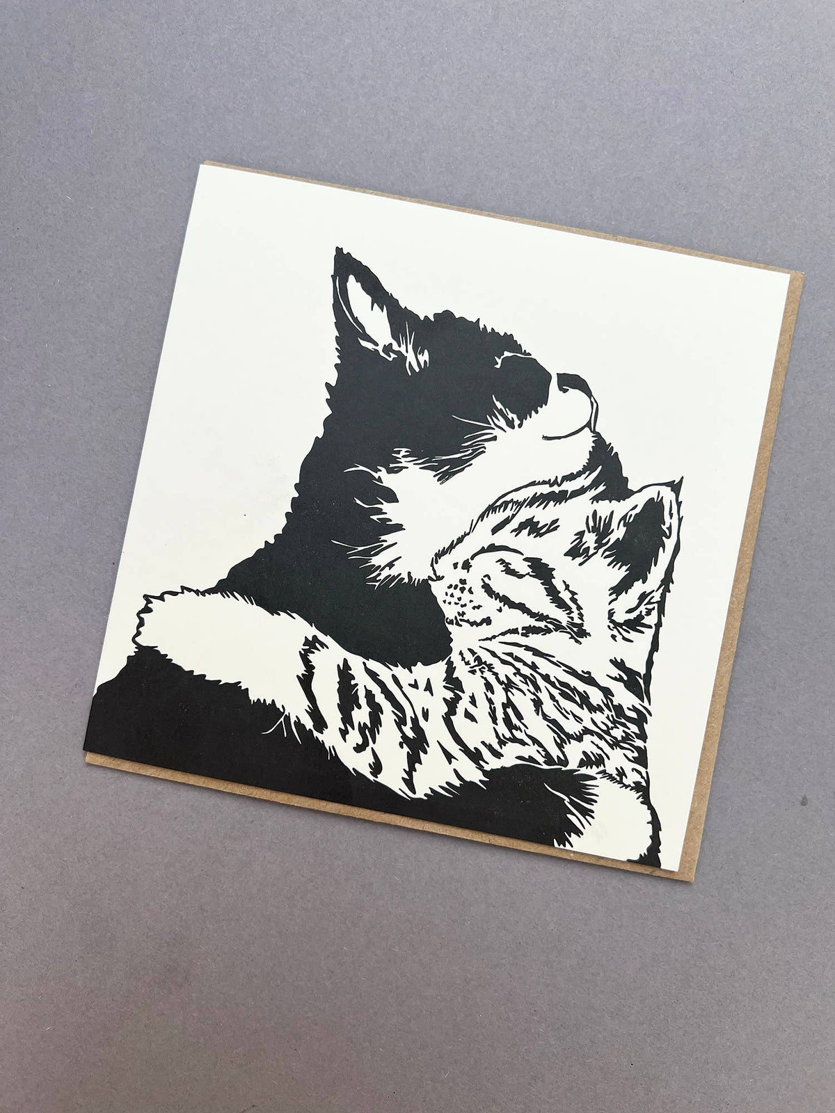 Cuddle Time Letterpress Card