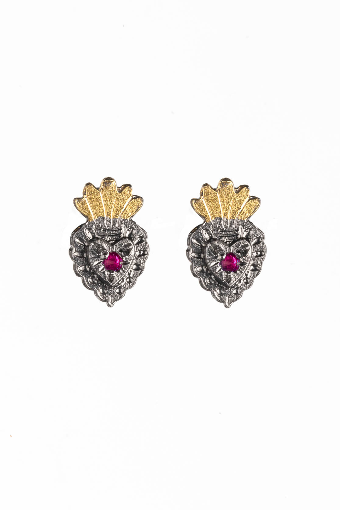 Milagro Heart Stud Earrings