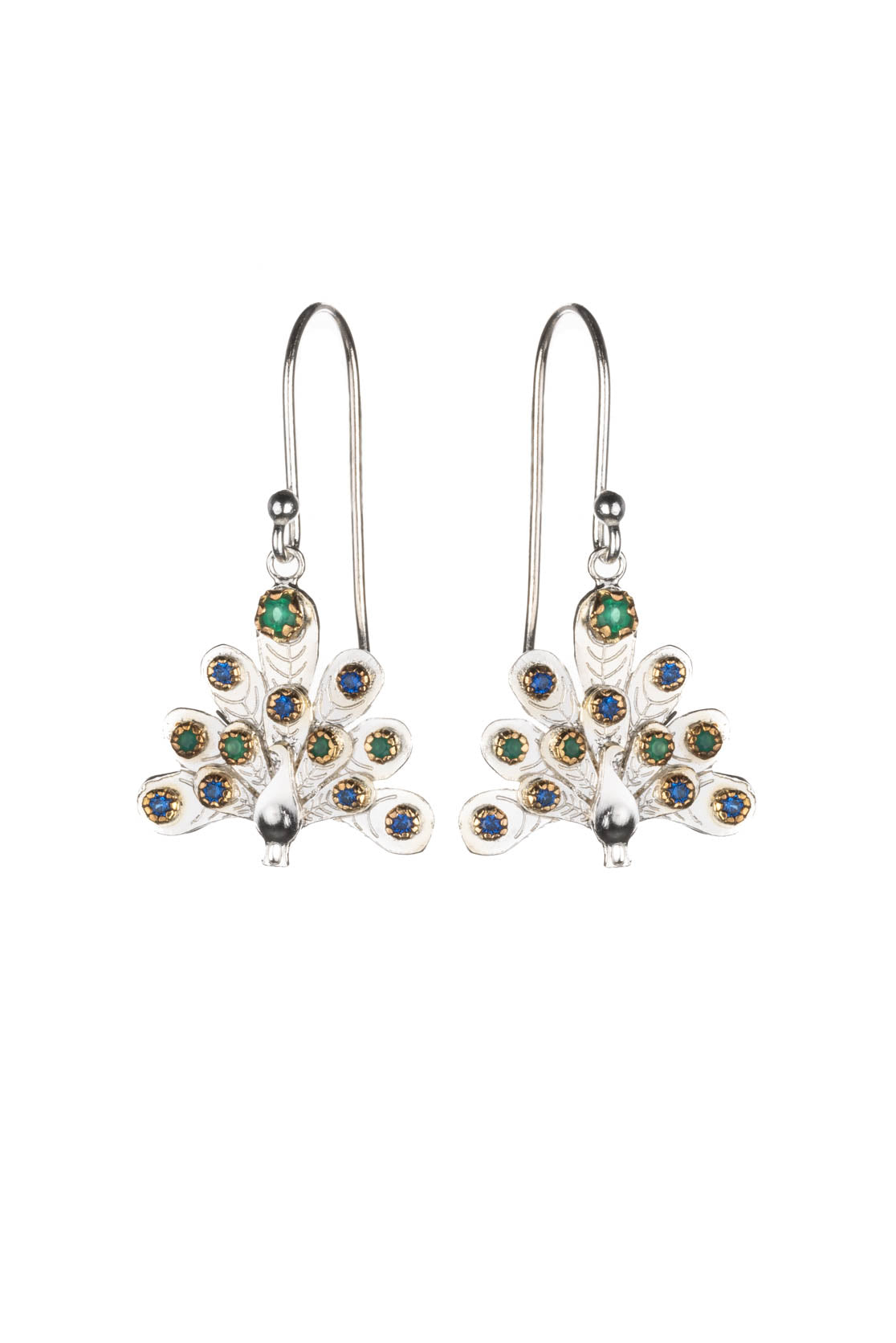 Grand Peacock Drop Earrings
