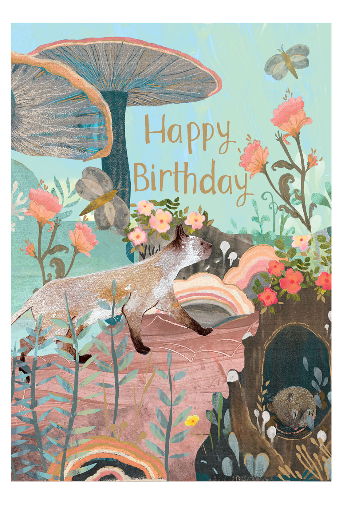 Dreamland Cat Birthday Card