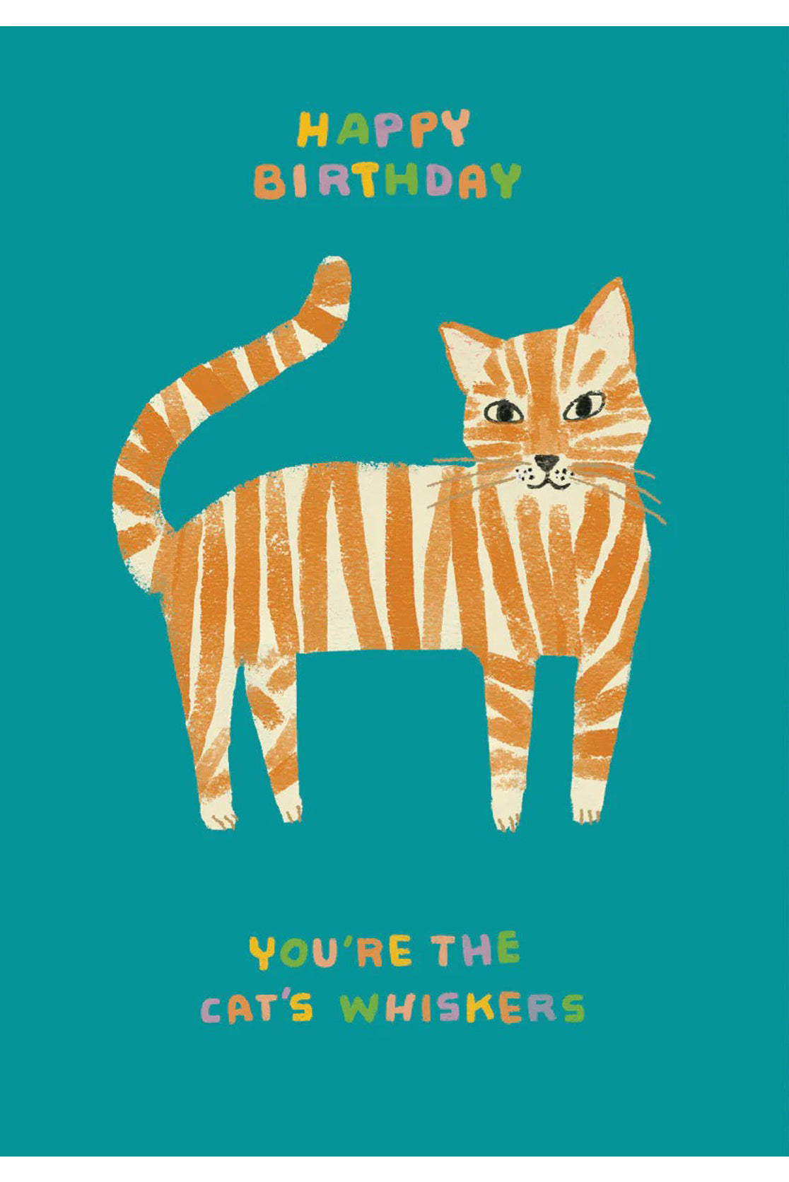You&#39;re The Cat&#39;s Whiskers Birthday Card