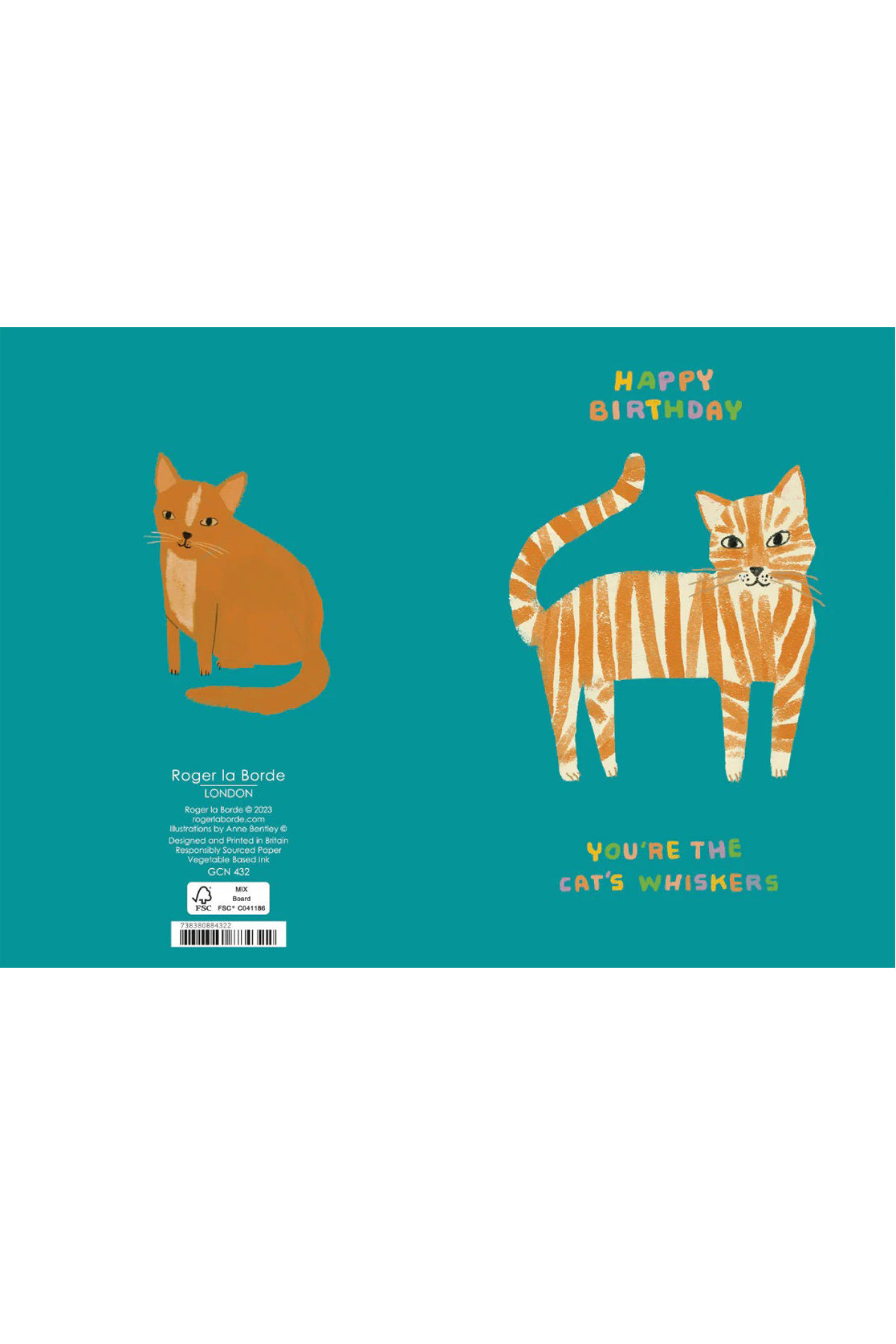 You&#39;re The Cat&#39;s Whiskers Birthday Card