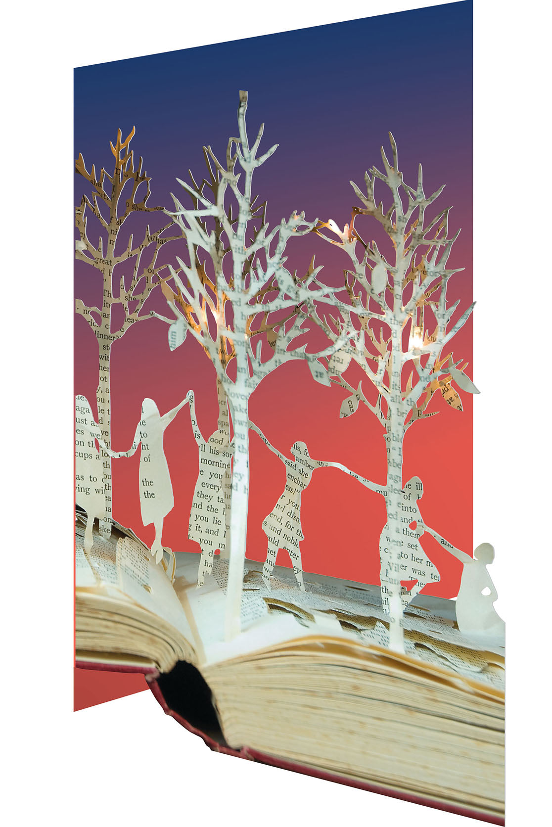 Dancing In The Forest Laser Cut Greetings Card