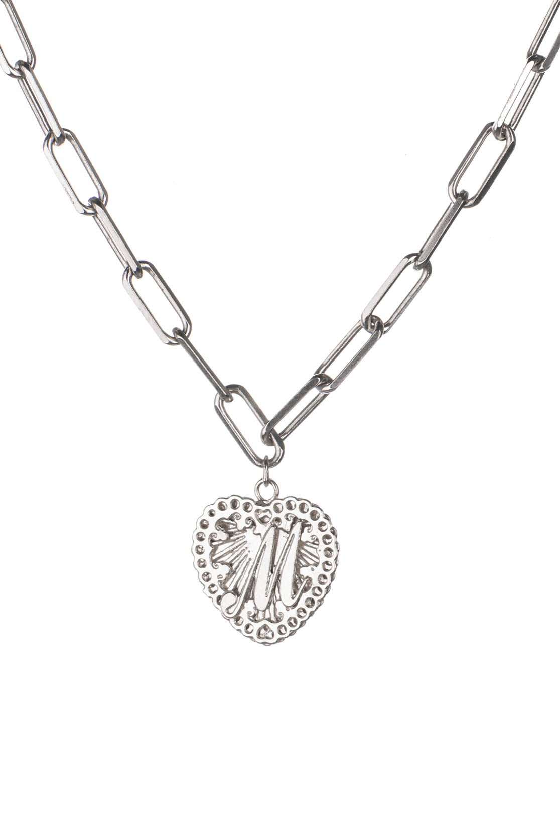 Love Letter Necklace on Paper Clip Chain