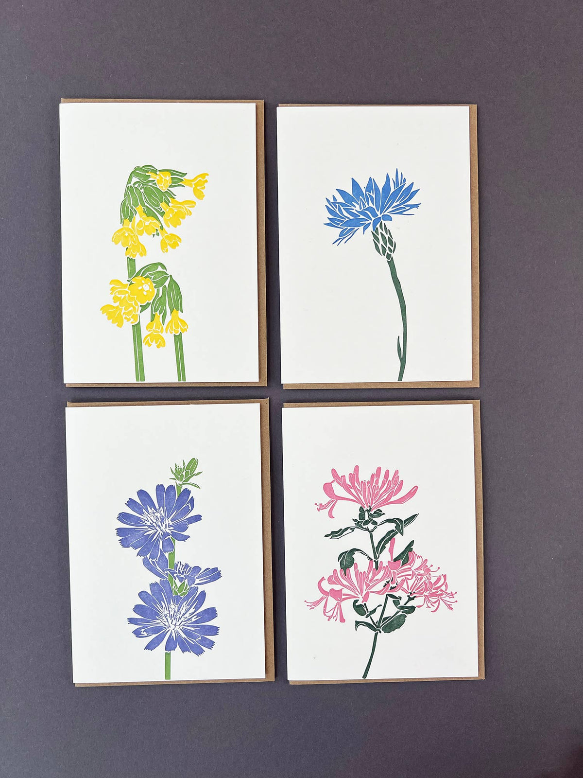 Honeysuckle  Letterpress Card | Flower Card | Birthday Card