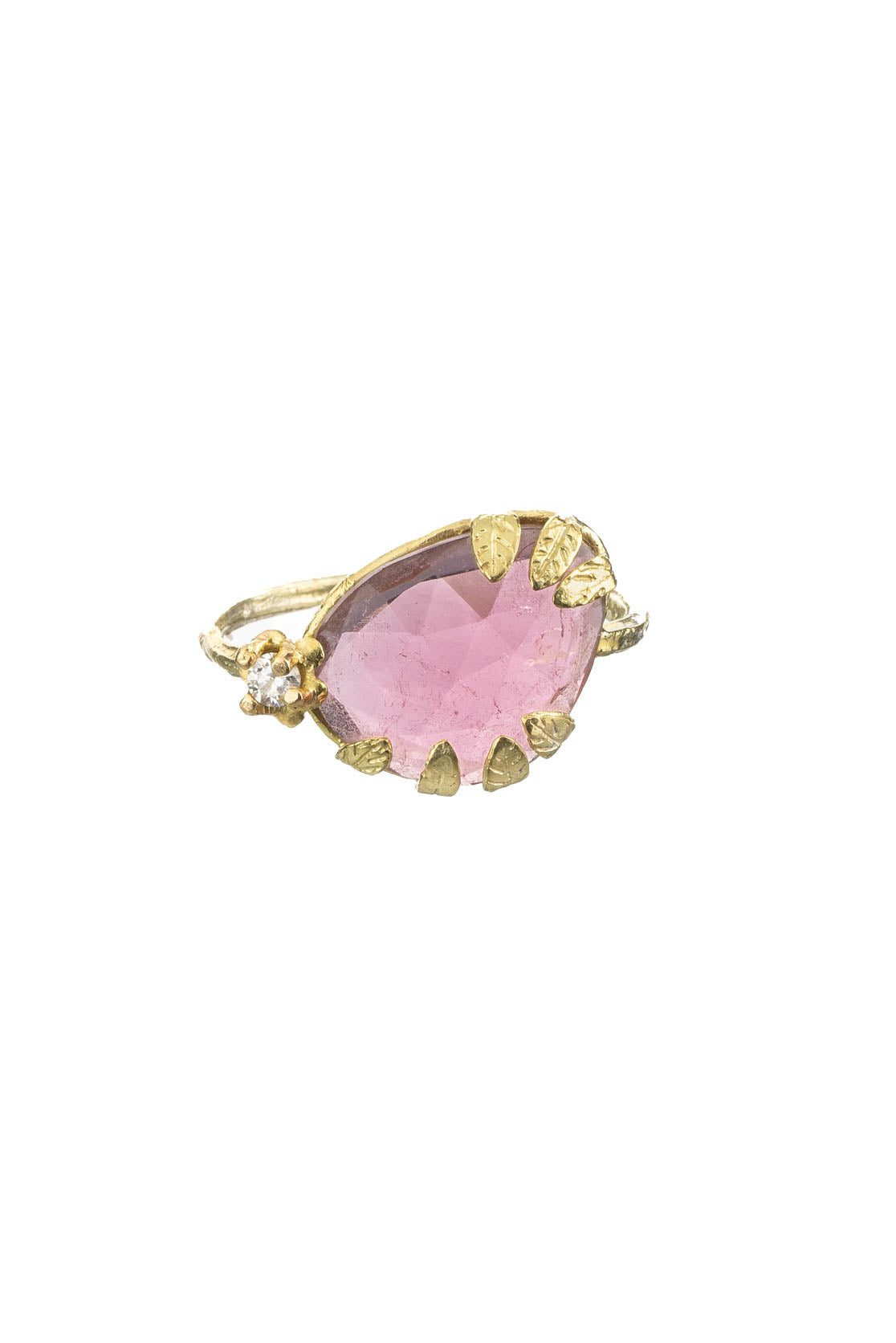 One-of-a-kind 18ct Gold, Pink Tourmaline And Diamond Ring
