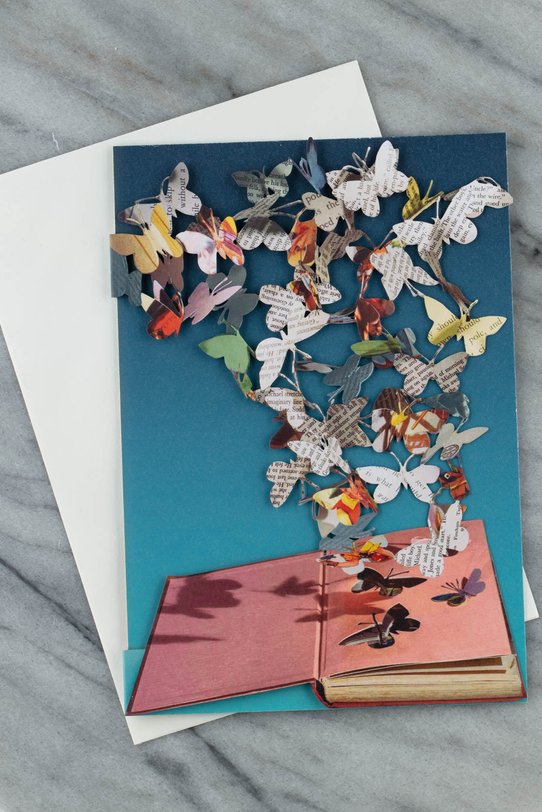 butterflies laser-cut greetings card by Su Blackwell for Roger La Borde