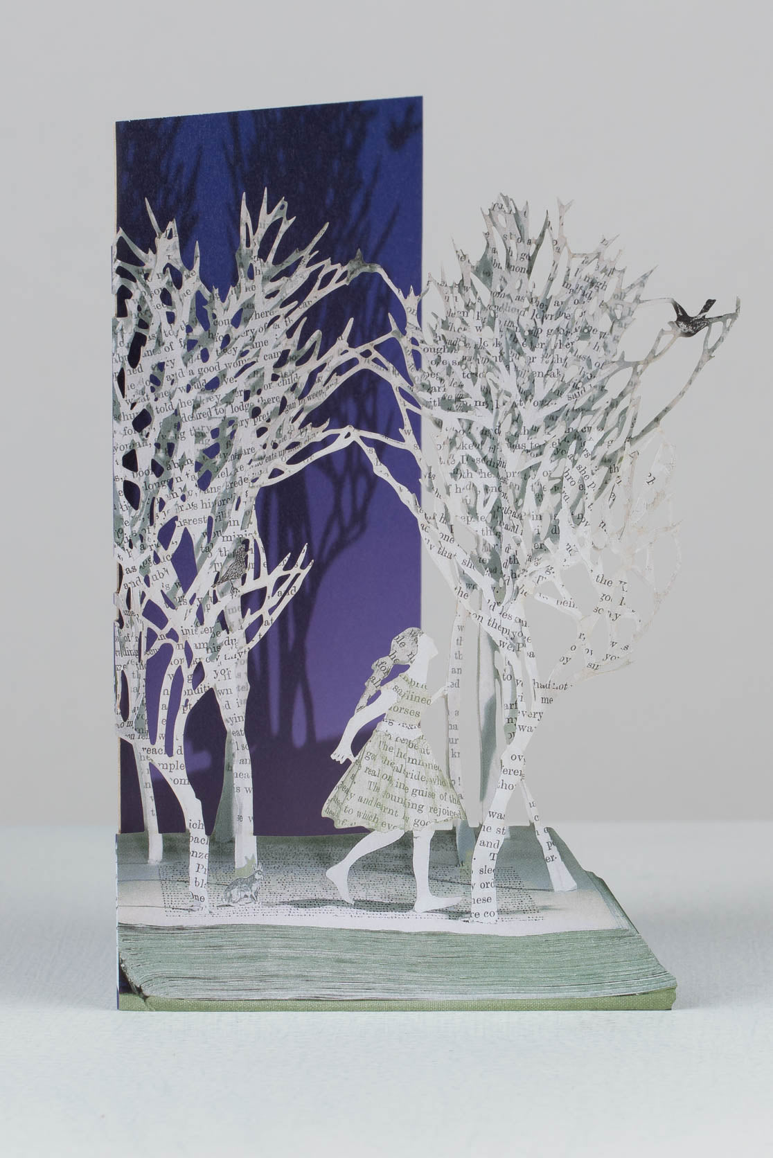 enchanted forest laser-cut greetings card by su blackwerll for roger la borde
