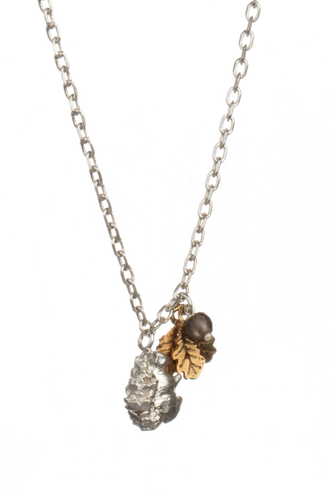 Squirrel With Oak Leaves Pendant