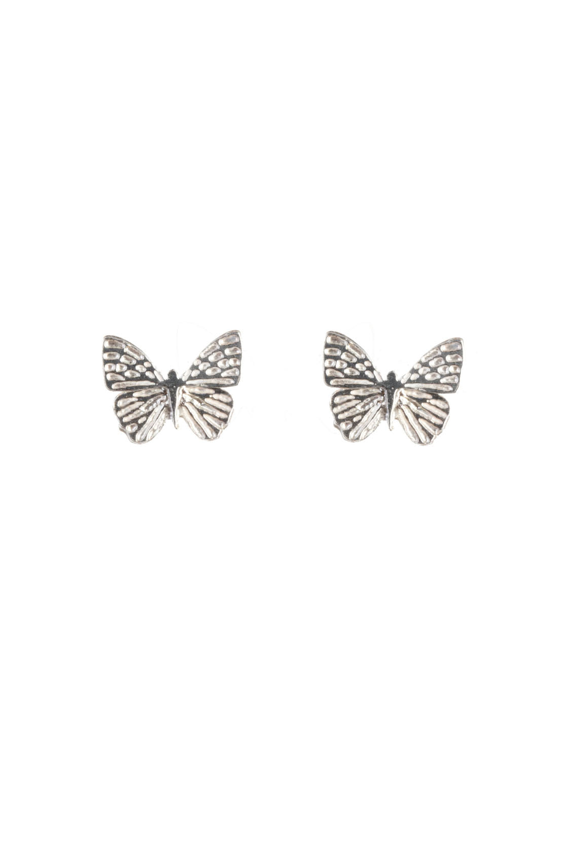 Sterling Silver Butterfly Studs 