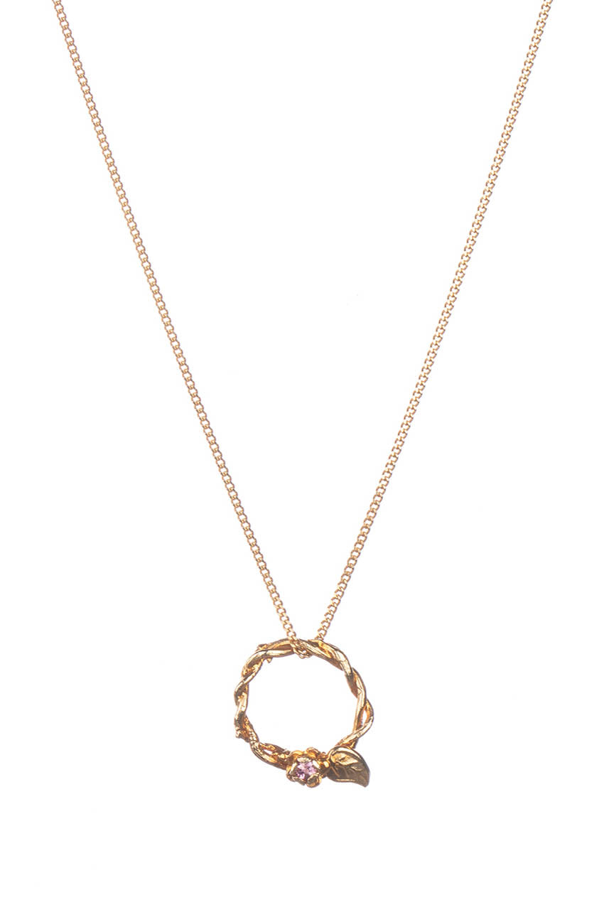 Entwined Vine Circle Necklace