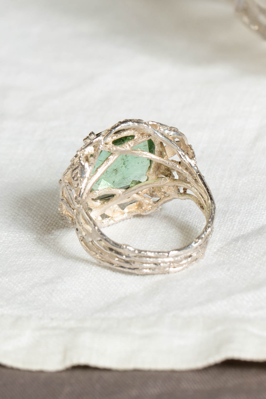 nature inspired tourmaline ring