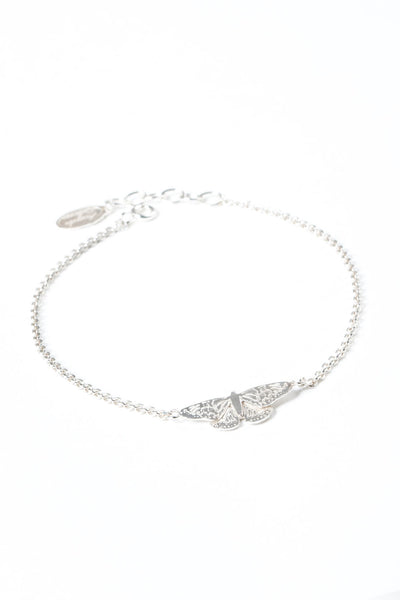 Sterling Silver or Gold Butterfly Bracelet - amanda coleman jewellery