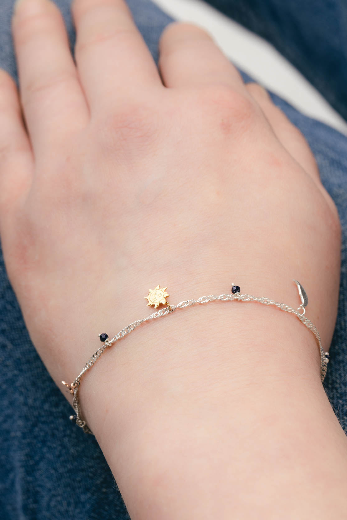 Silver CZ Crystal Moon Star Bracelets – Neshe Fashion Jewelry