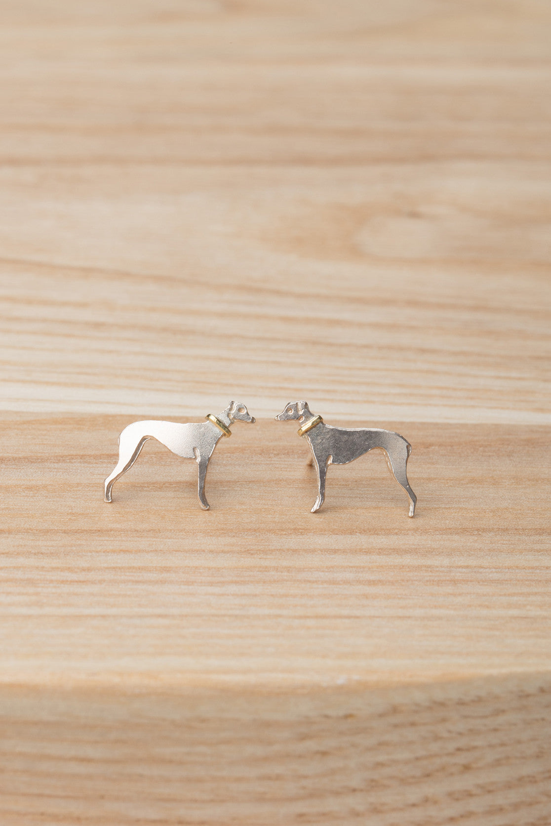 925 sterling silver greyhound earrings