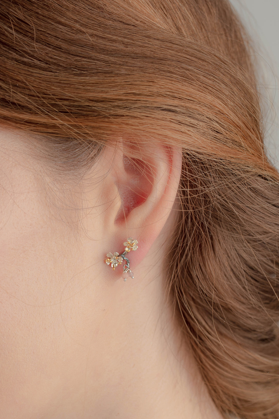 Almond Blossom Branch Earrings