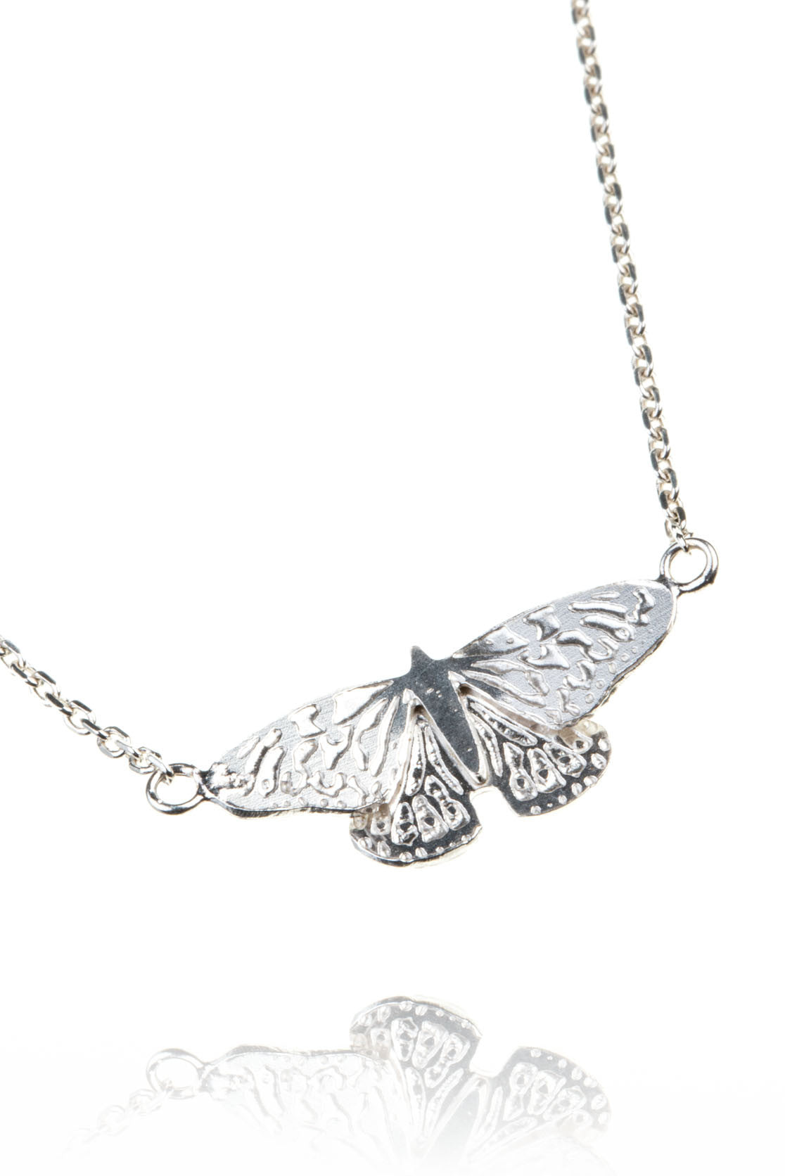 Sterling Silver or Gold Butterfly Pendant