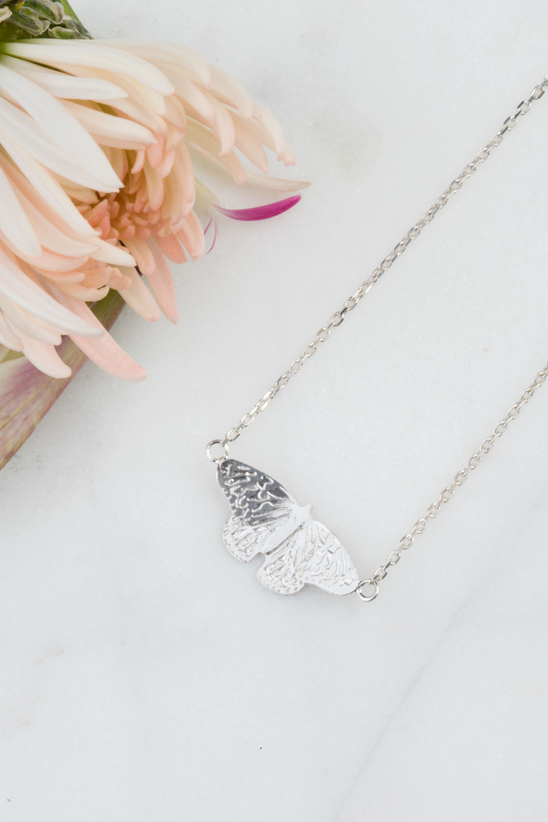Sterling Silver or Gold Butterfly Pendant