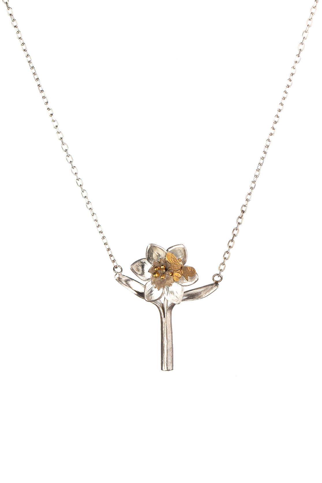 Daffodil And Bee Pendant