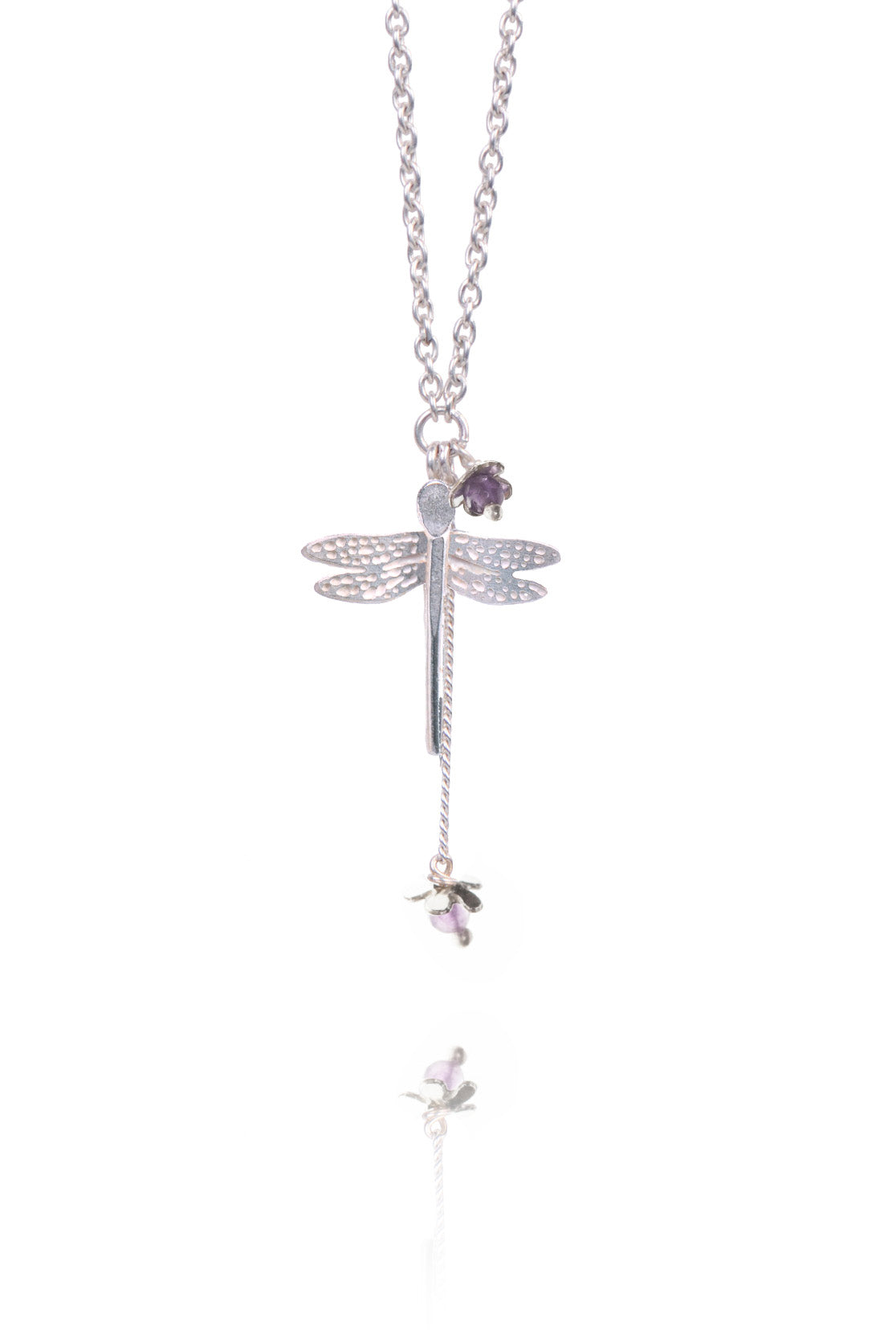Handmade Silver Dragonfly Pendant