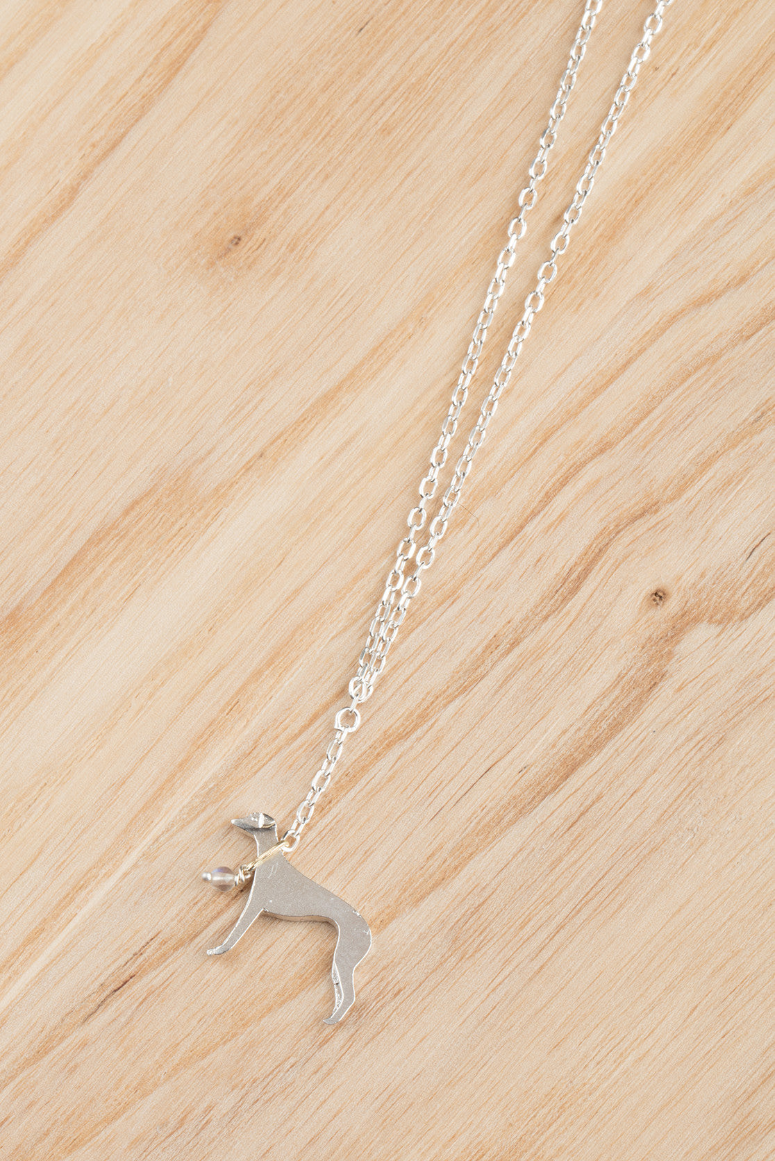 Whippet On a Lead Necklace
