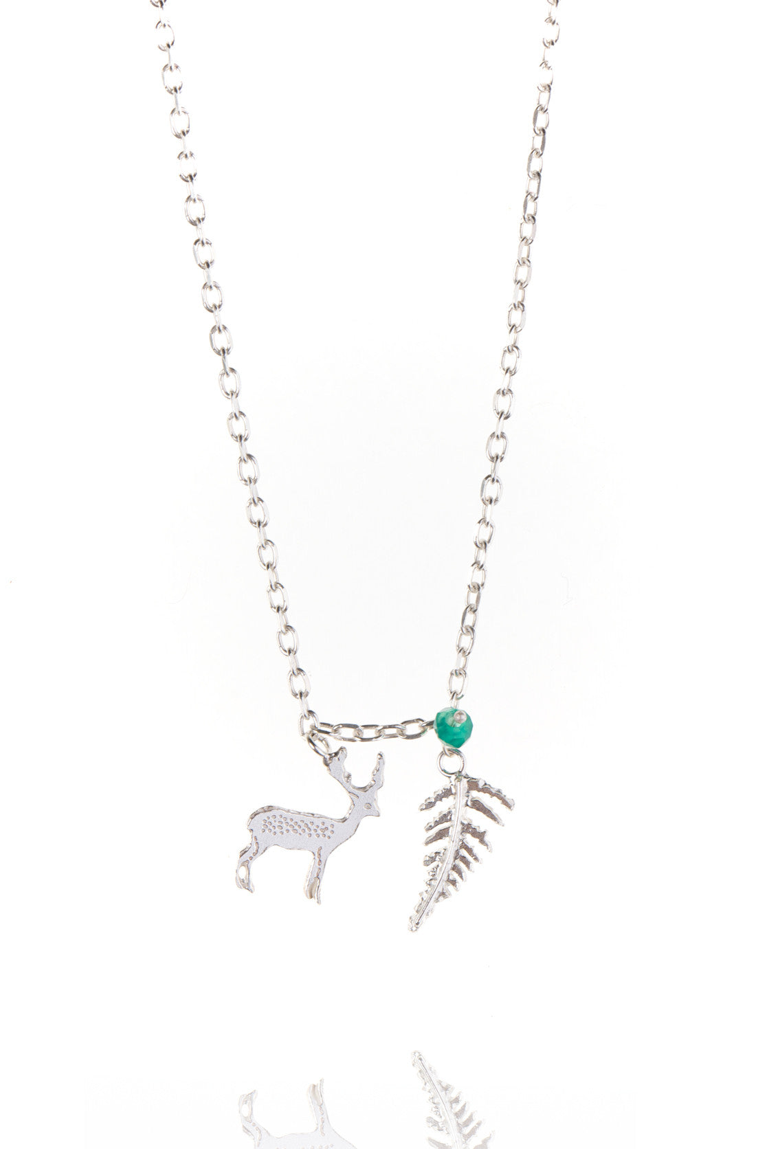 Stag and Fern Pendant