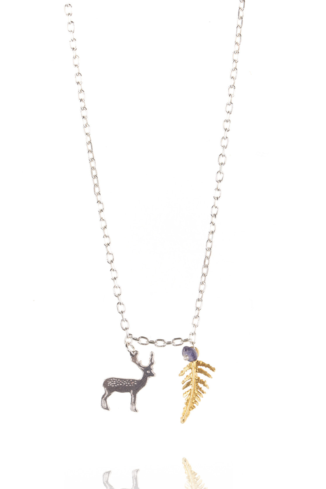 Stag and Fern Pendant