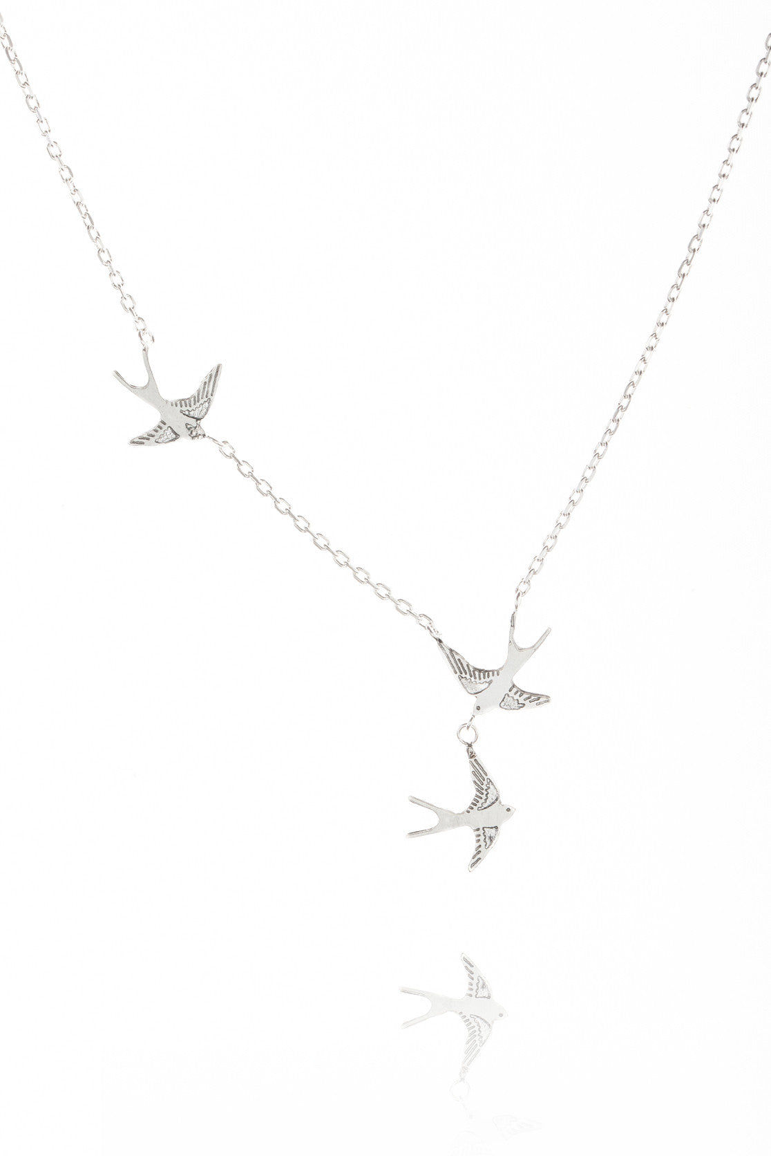 Three Swallows Necklace