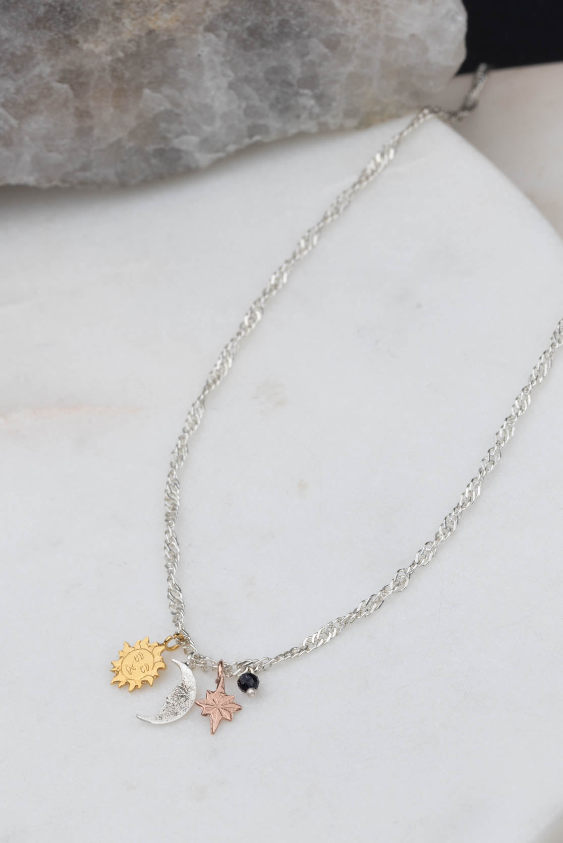 You Are My Sun Moon Stars Necklace By Under the Rose |  notonthehighstreet.com