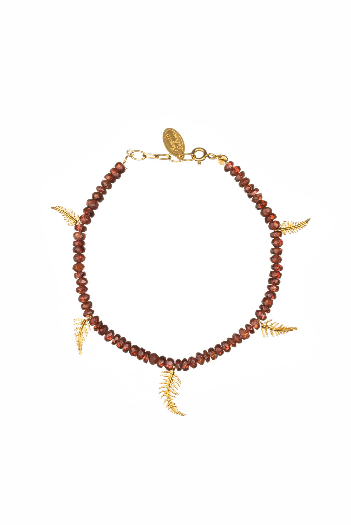 Fern Bracelet With Semi-Precious Beads