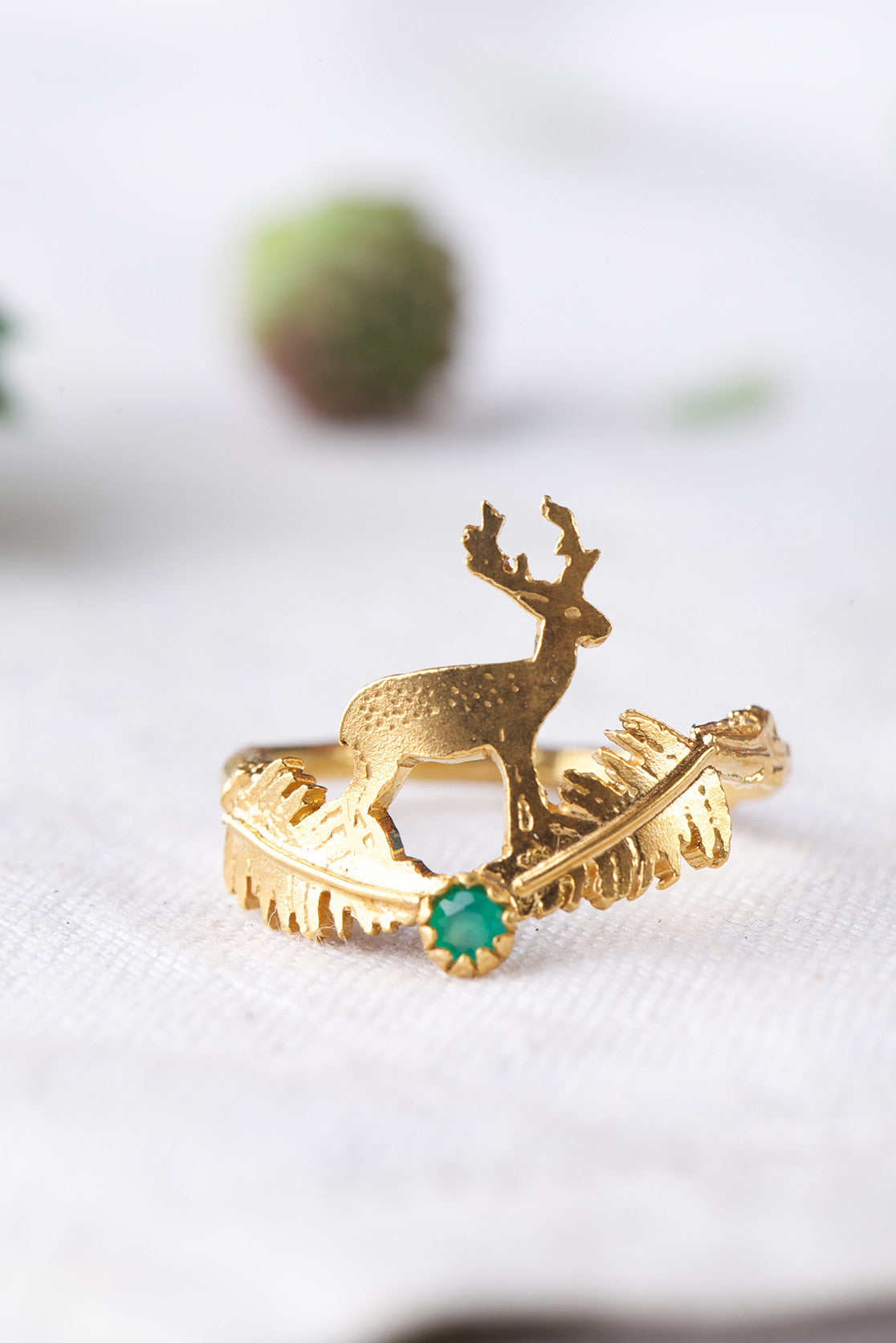 Stag and Fern Ring
