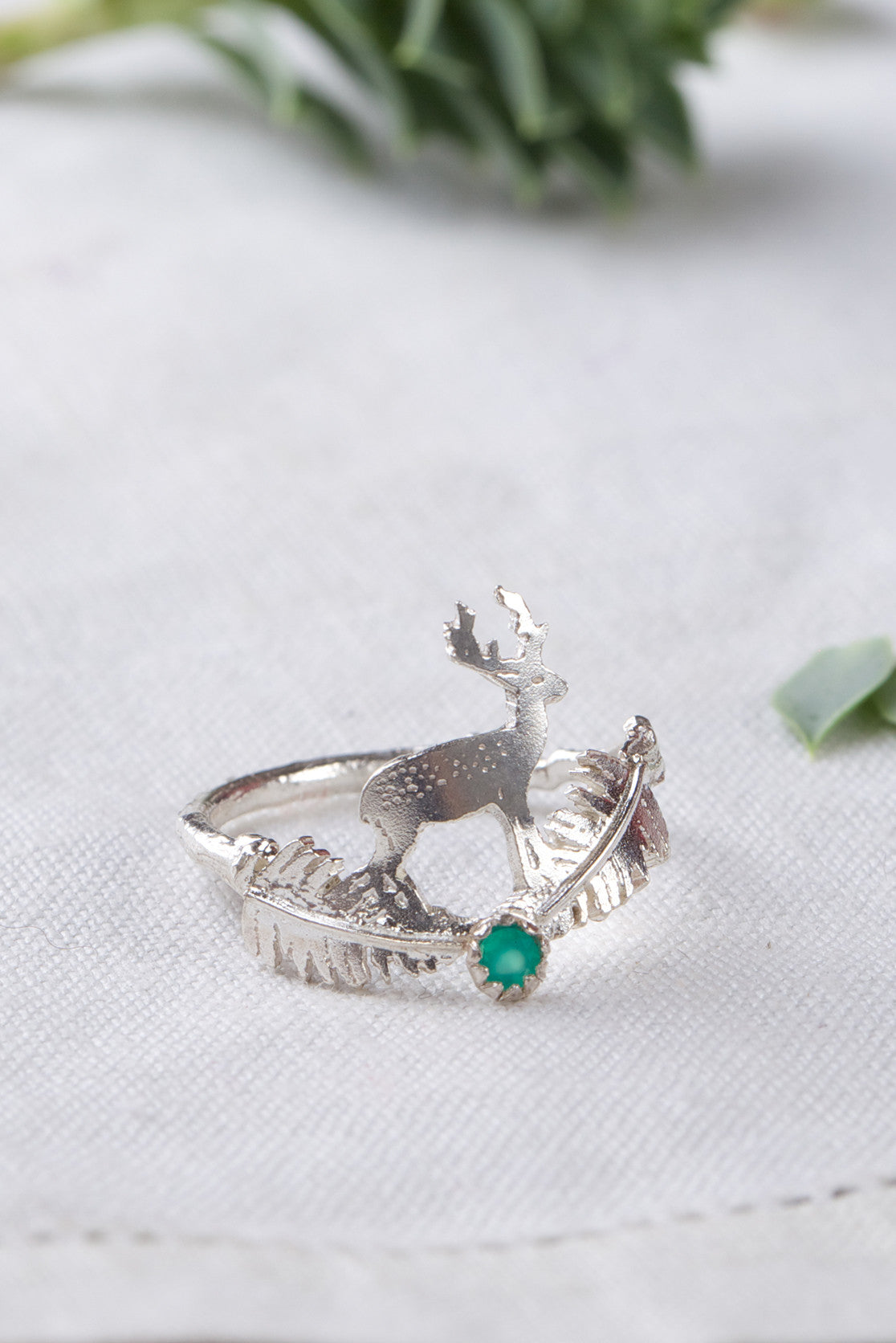 Stag and Fern Ring