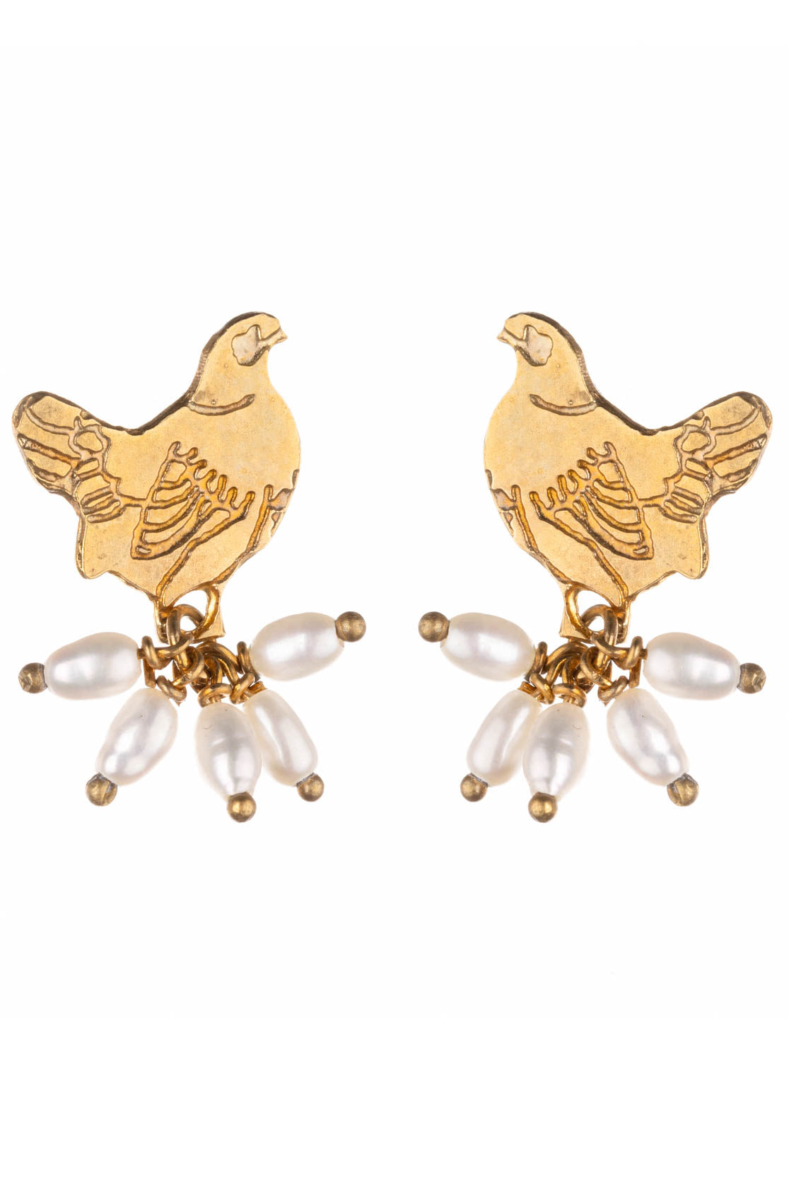 Handmade Spring Chicken | Mother Hen Stud Earrings