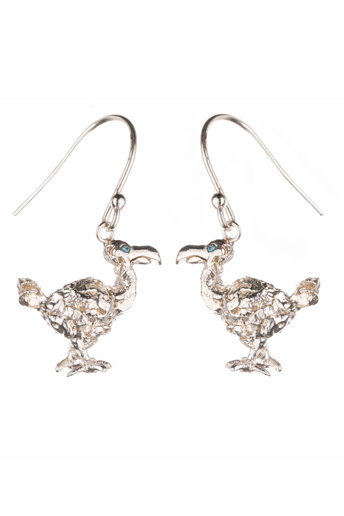 Silver Dodo Earrings
