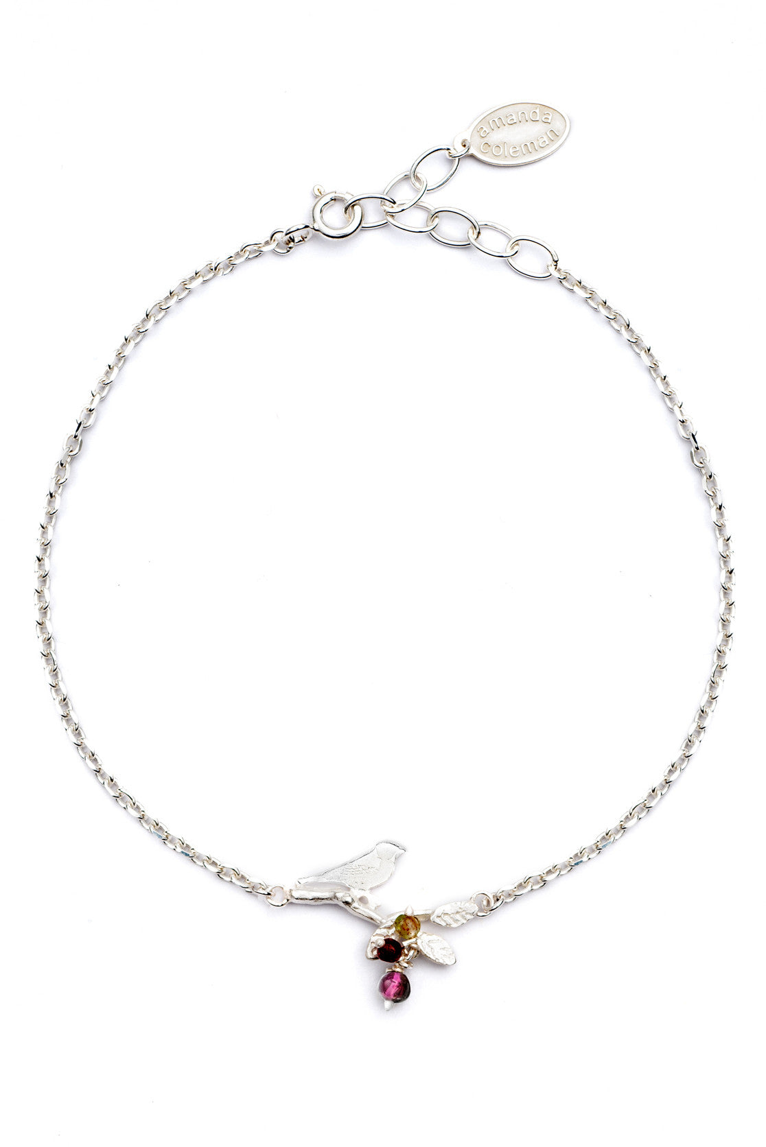 Tiny Bird on Branch Bracelet