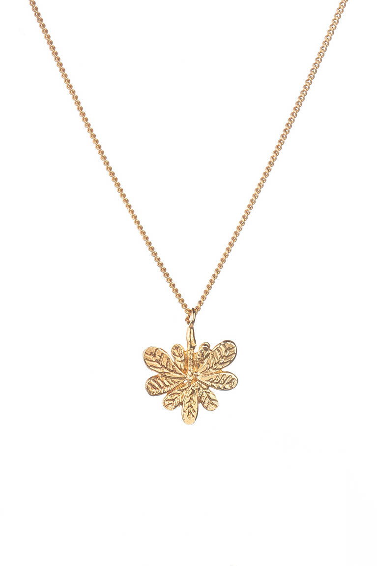 Aralia leaf necklace