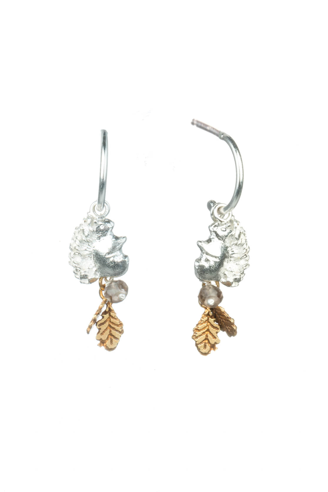 Squirrel And Oak Leaf Earrings